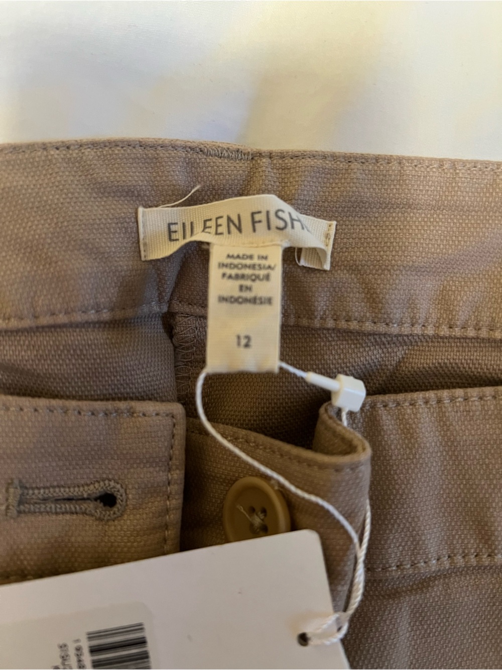 Eileen Fisher Tan Chino Pants